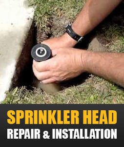 sprinkler head repair and installation in Plano